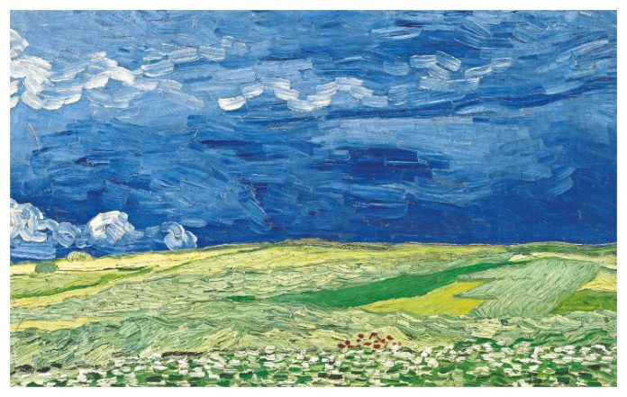Ζωγραφική: Vincent van Gogh (1853-1890), Wheatfield Under Thunderclouds, Vincent van Gogh Museum, Amserdam