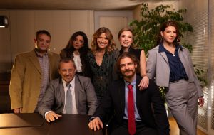 Το καστ των ηθοποιών από την παράσταση Push up