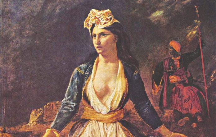 Η Ελλάδα στα ερείπια του Μεσολογγίου Ευγένιος Ντελακρουά (1826) Μουσείο Καλών Τεχνών του Μπορντώ