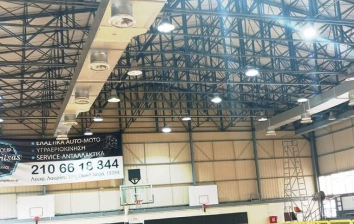 Αναβάθμιση φωτισμού στο κλειστό γυμναστήριο του Δήμου Ζωγράφου