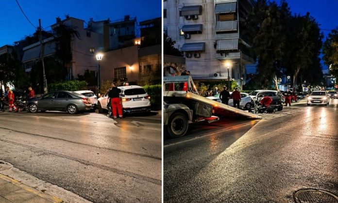 Τροχαίο στη λεωφόρο Αγίας Βαρβάρας με σημαντικές υλικές ζημιές