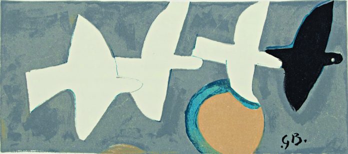 Georges Braque (1882-1963), Τέσσερα Πουλιά Quatre Oiseaux Μουσείο Μοντέρνας Τέχνης Fondation Maeght, Paris