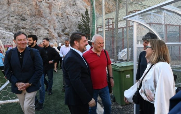 Παρουσία Χαρδαλιά και δημάρχου τα εγκαίνια στο γήπεδο «Μιχ. Κρητικόπουλος»