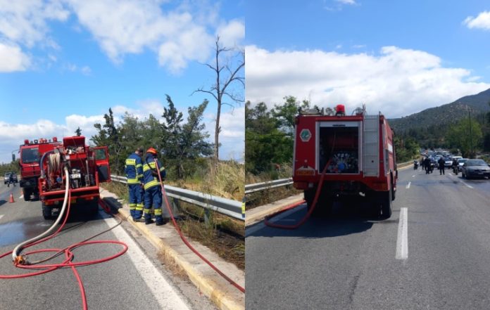 Πυρκαγιά σε υπαίθριο χώρο στην Κατεχάκη – Άμεση κατάσβεση από εθελοντικές ομάδες