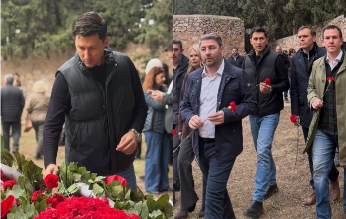 Χρηστίδης και Ανδρουλάκης στο Σκοπευτήριο Καισαριανής – Τιμή στους 200 εκτελεσθέντες