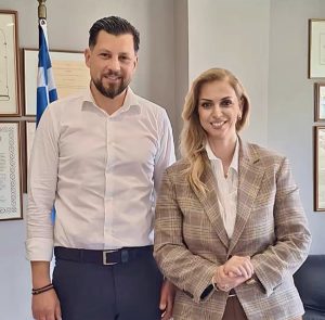 Συνάντηση Στάθη Ψυρρόπουλου - Ραλλίας Χρηστίδου