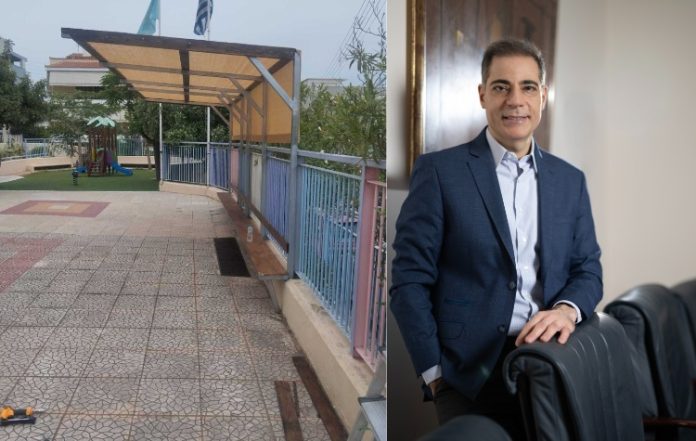 Νέο στέγαστρο στο 8ο Νηπιαγωγείο Αλίμου